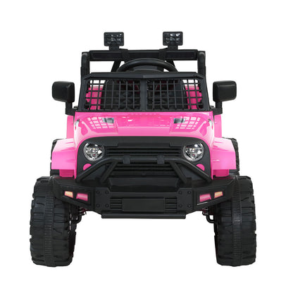 Rigo Kids - Coche eléctrico para niños, Jeep, juguete con mando a distancia, 12 V, color rosa