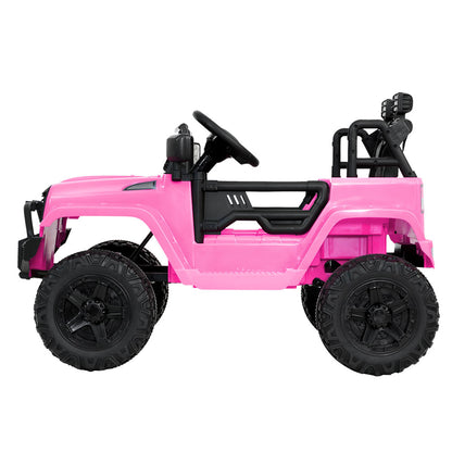 Rigo Kids - Coche eléctrico para niños, Jeep, juguete con mando a distancia, 12 V, color rosa