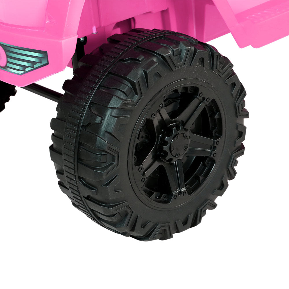 Rigo Kids - Coche eléctrico para niños, Jeep, juguete con mando a distancia, 12 V, color rosa