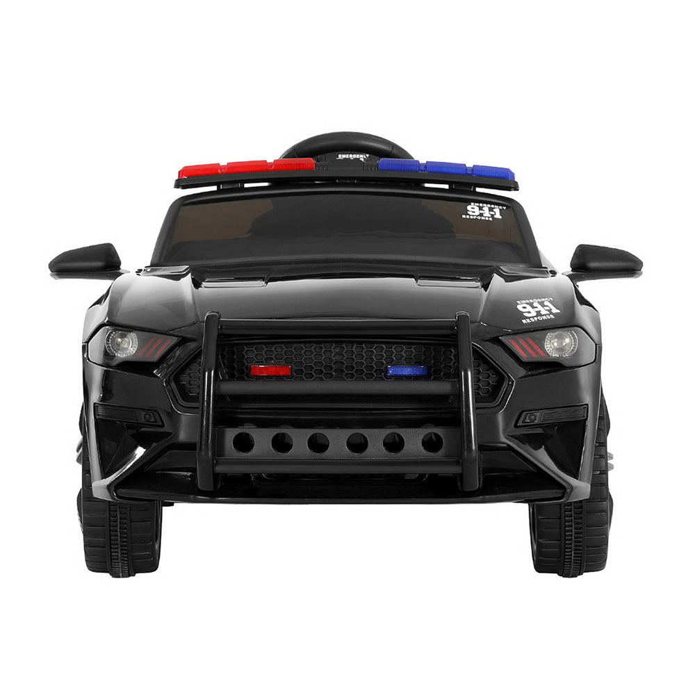 Rigo Kids Ride On Car - Patrulla eléctrica de policía, juguetes a batería de 12 V, color negro
