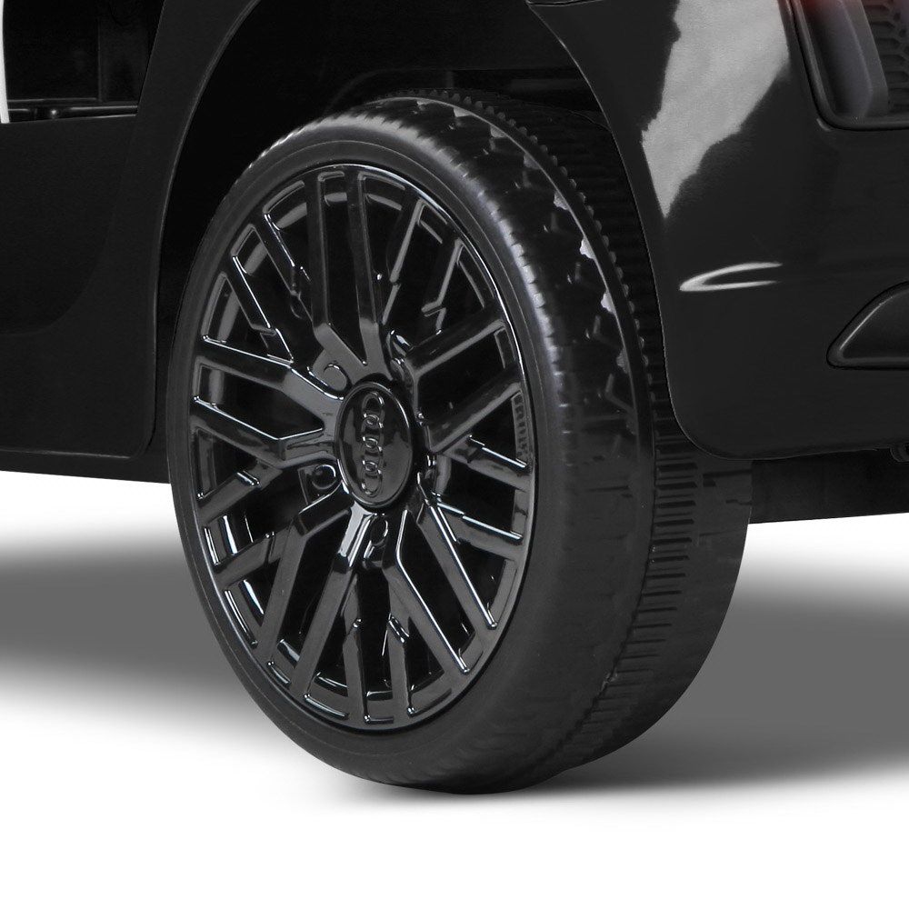 Coche de juguete eléctrico deportivo con licencia Audi R8 para niños en color negro