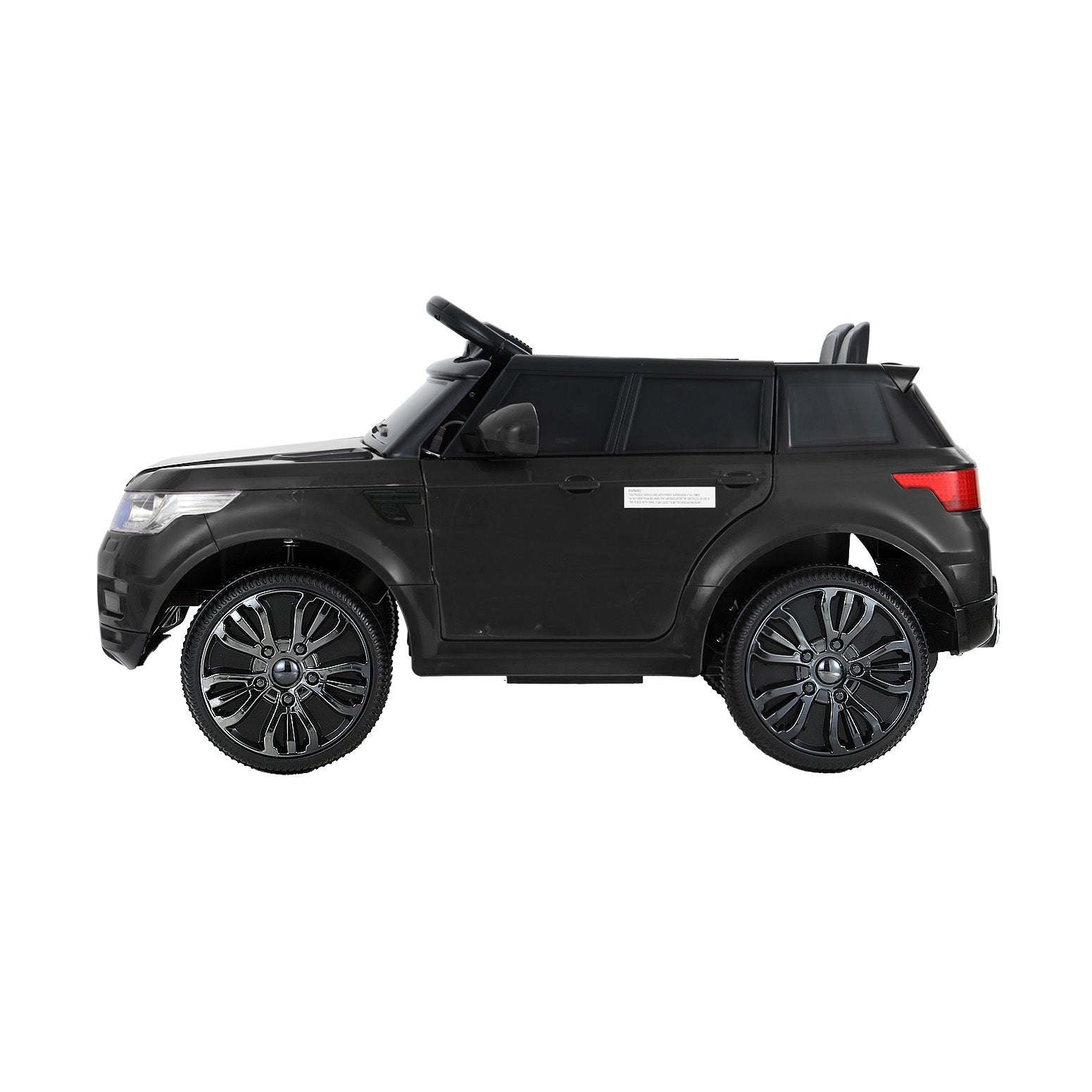 Coche eléctrico todoterreno Rigo Kids inspirado en el Range Rover con mando a distancia de 12 V, color negro