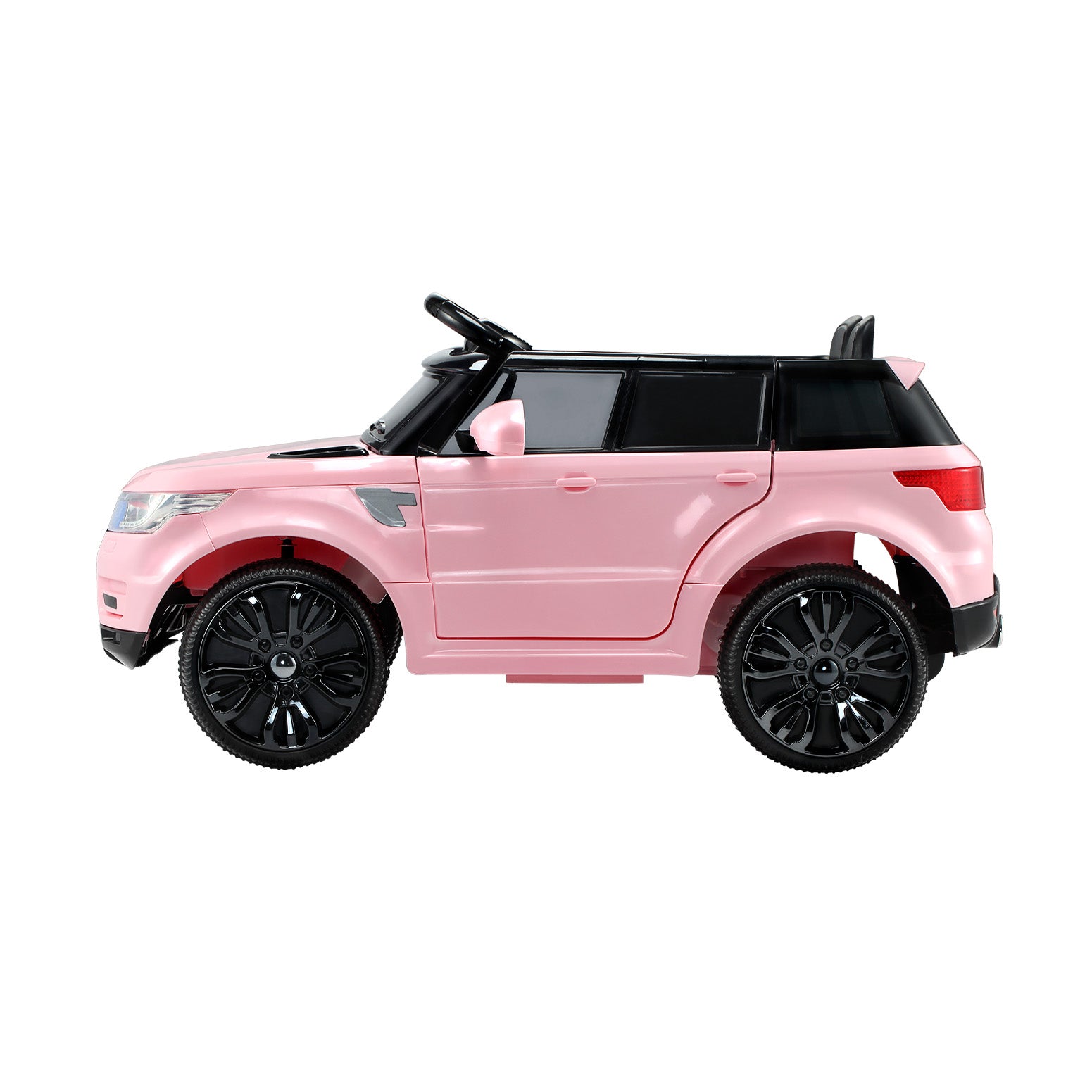 Coche eléctrico todoterreno Rigo Kids inspirado en el Range Rover con mando a distancia de 12 V, color rosa