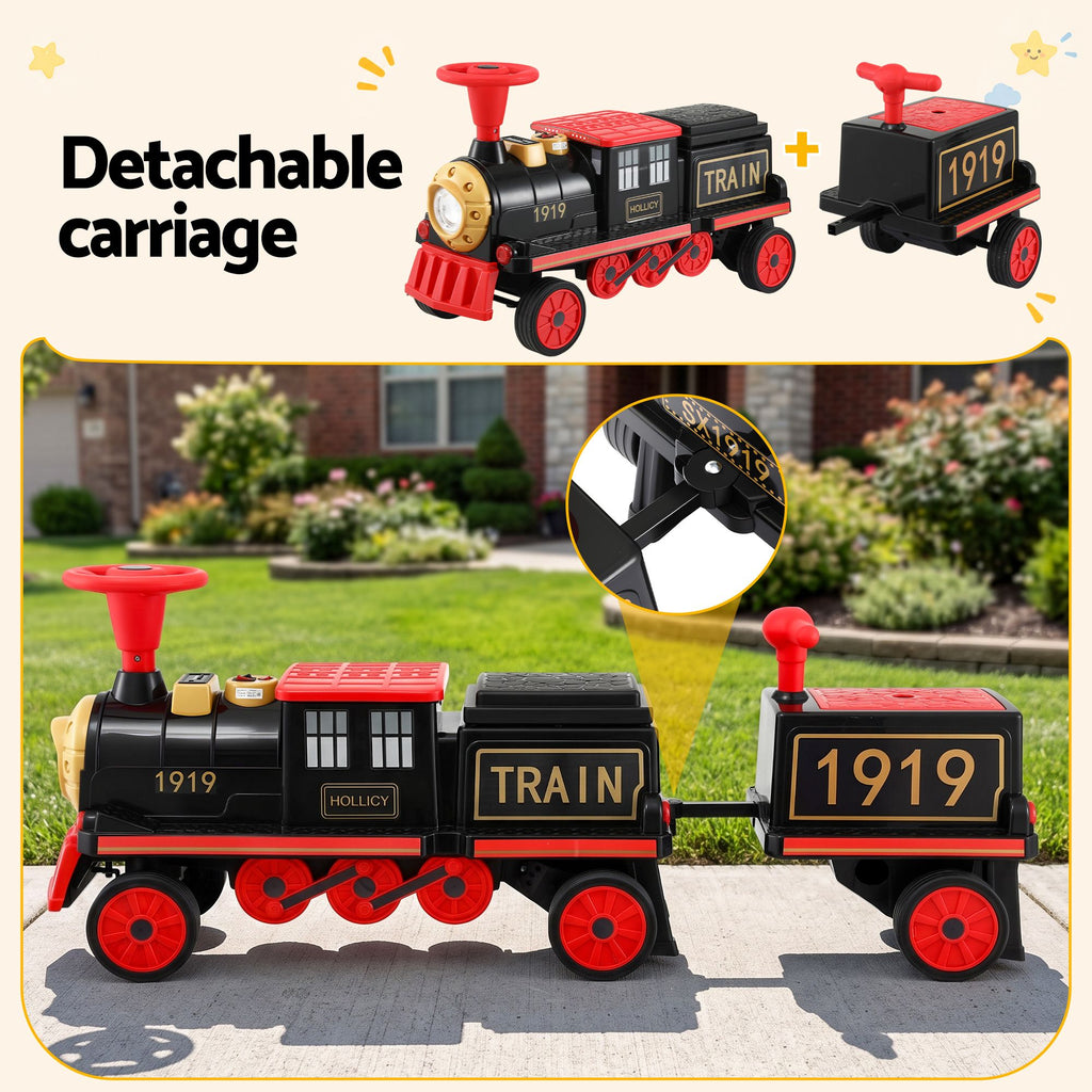 Rigo Kids Ride on Car Train 12V Electric Toy 2 Seater 136cm