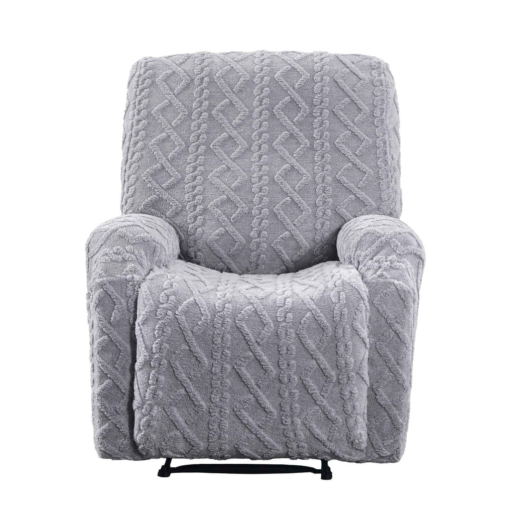 Artiss Recliner Chair Covers with Storage Side Pockets Grey