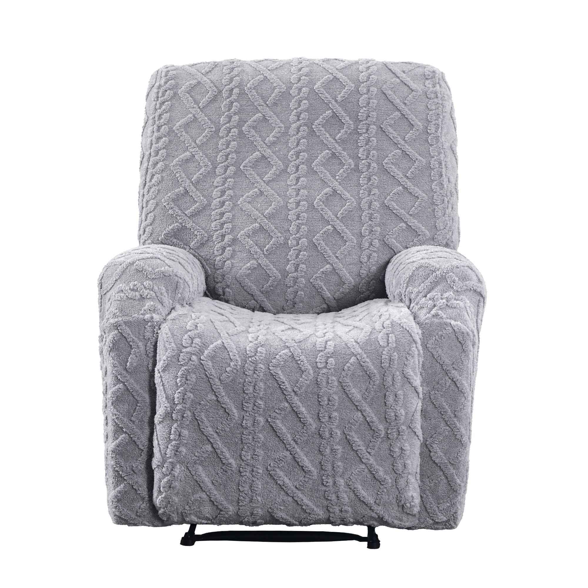 Artiss Recliner Chair Covers with Storage Side Pockets Grey