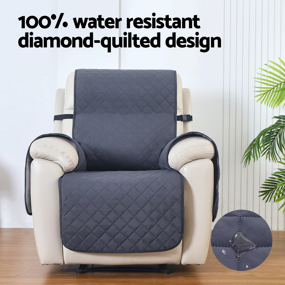 Funda para sillón reclinable Artiss 100 % resistente al agua color gris