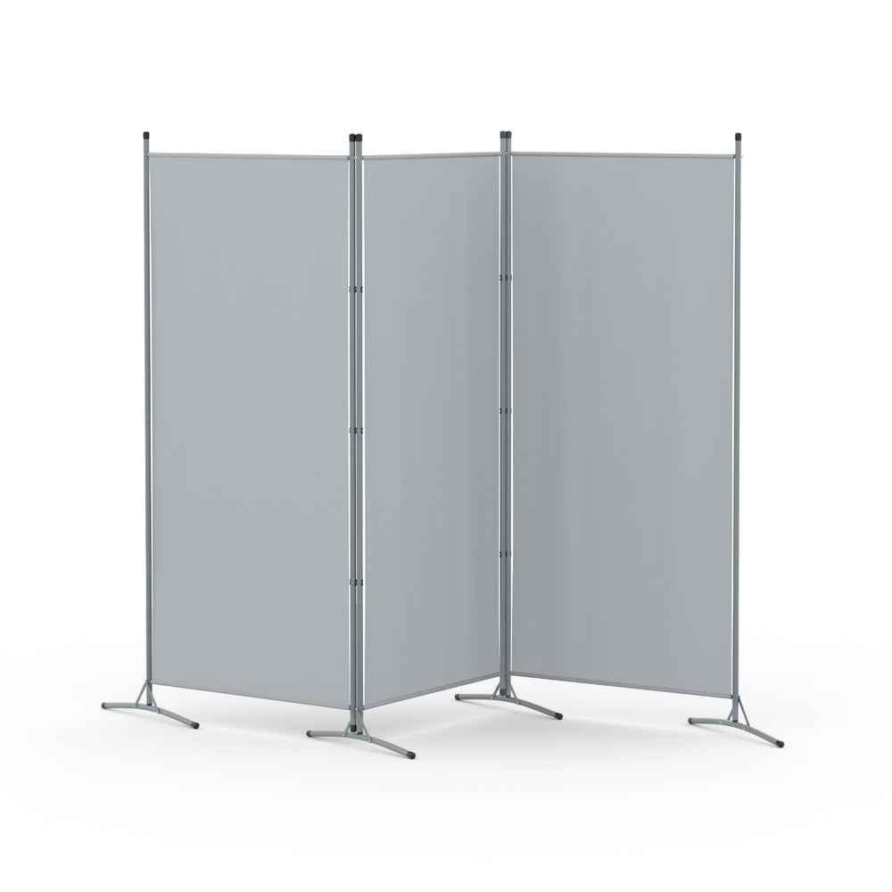 Artiss 3 Panel Room Divider Screen 260x180cm Fabric Grey