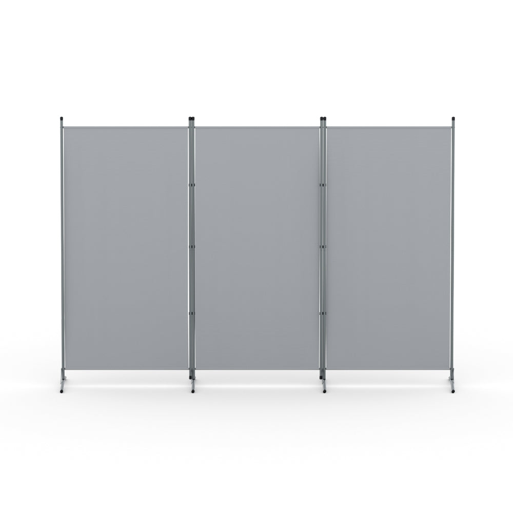 Artiss 3 Panel Room Divider Screen 260x180cm Fabric Grey - YDS.com.au