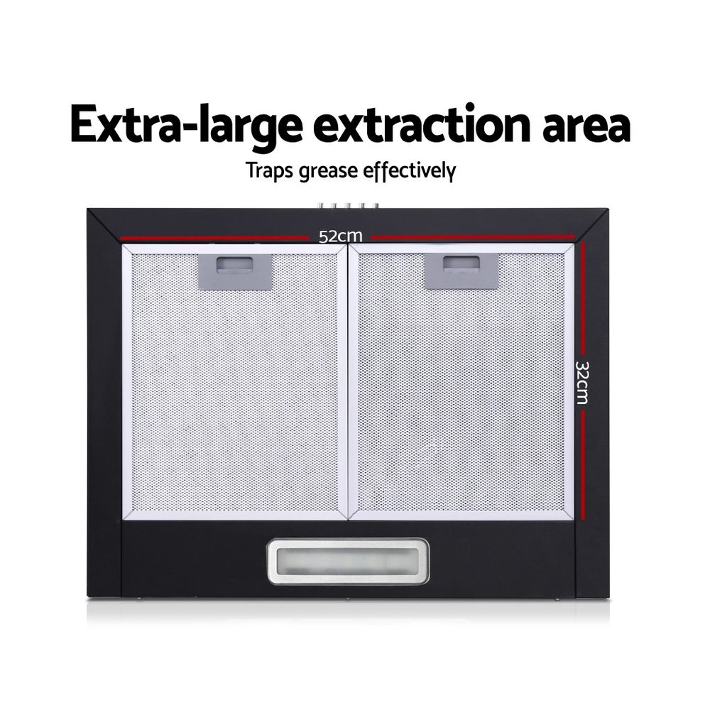 Campana extractora Devanti de 600 mm Campana extractora de 60 cm negra