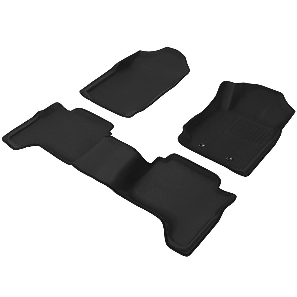 Weisshorn Car Floor Mats Rubber Fits Ford Ranger PX PX2 PX3 Dual Cab 2011-2022 3D - YDS.com.au