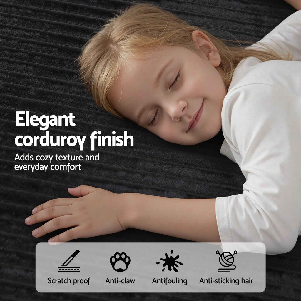 Artiss Modular Sectional Sofa Bed Convertible L-Shaped Couch with Deep Seat for Living Room