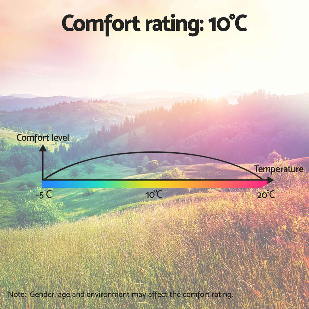 Weisshorn Sleeping Bag Set of 2 Kids Single 172cm Thermal Camping Hiking