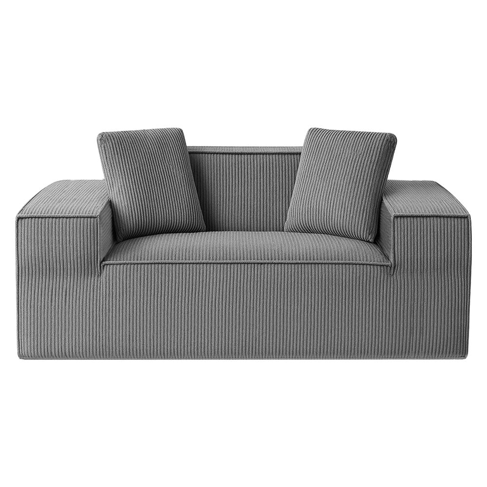Artiss 2 Seater Sofa Loveseat Sofas Bed Couch No Assembly Corduroy Small Couches Apartement - YDS.com.au