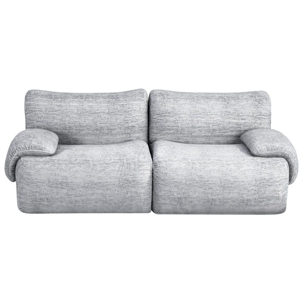 Artiss 2 Seater Sofa Modular Sectional Sofas Couch Bed No Assembly Living Room Grey - YDS.com.au