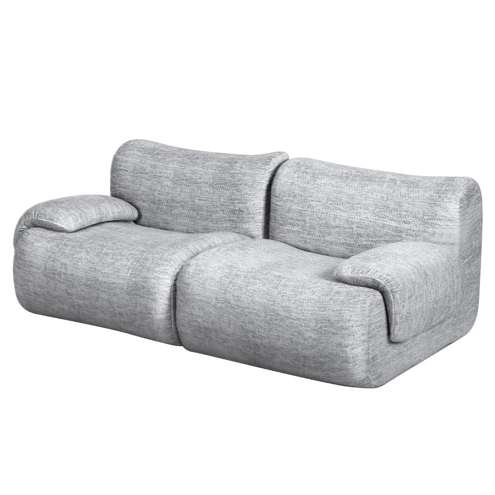 Artiss 2 Seater Sofa Modular Sectional Sofas Couch Bed No Assembly Living Room Grey - YDS.com.au