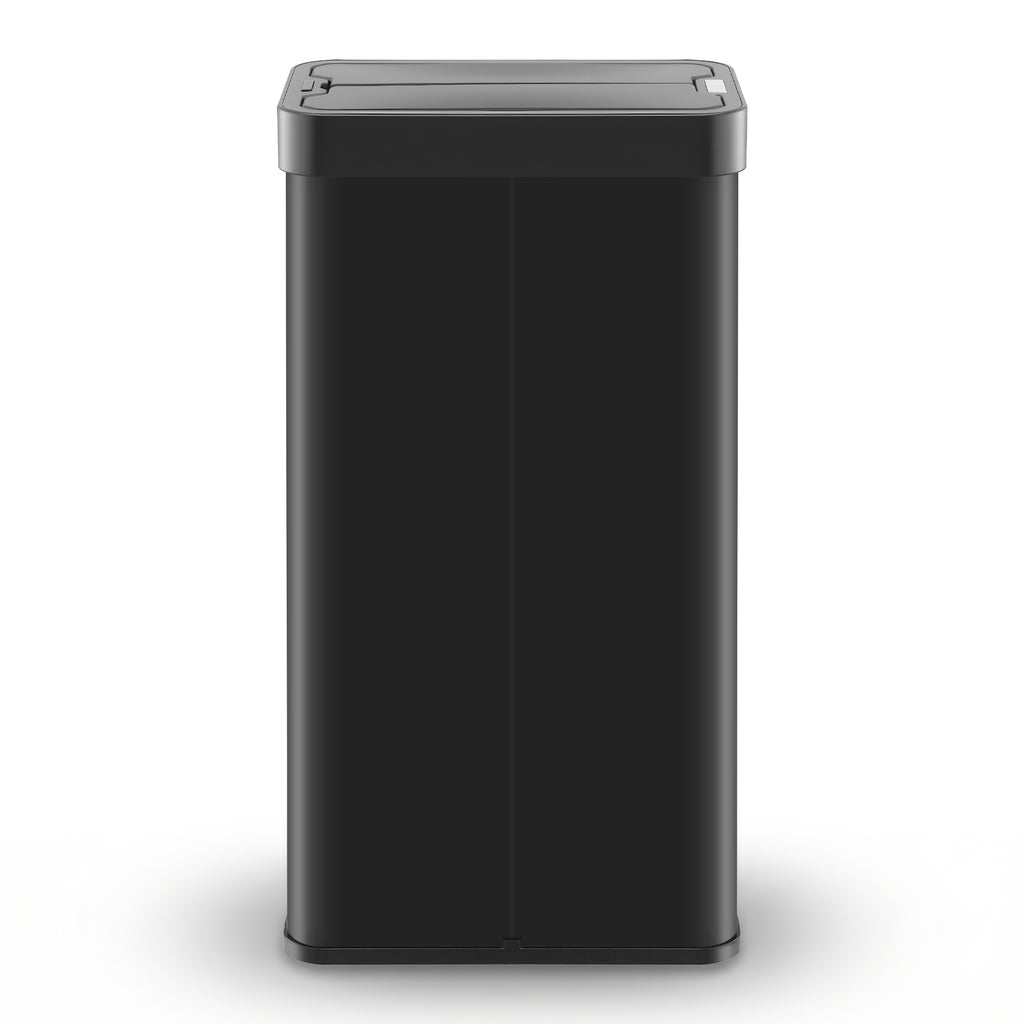 Devanti Rubbish Bin 70L Automatic Sensor Kitchen Bin, Slim Smart Garbage Can Touchless Rectangular with Liner Holder, Fully Closed Lid for Bedroom, Bathroom, Living Room, Black