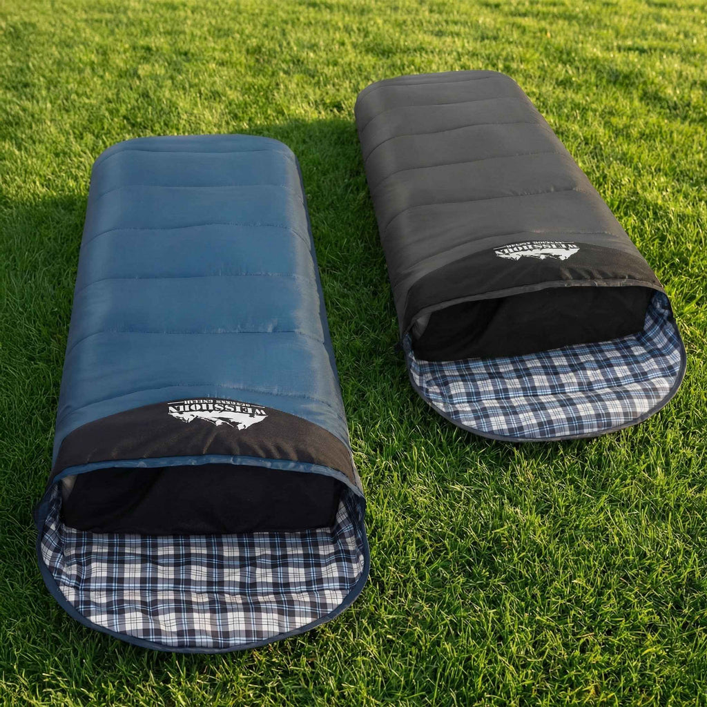 Weisshorn Sleeping Bag Set of 2 Single Thermal Camping Hiking Tent 0℃