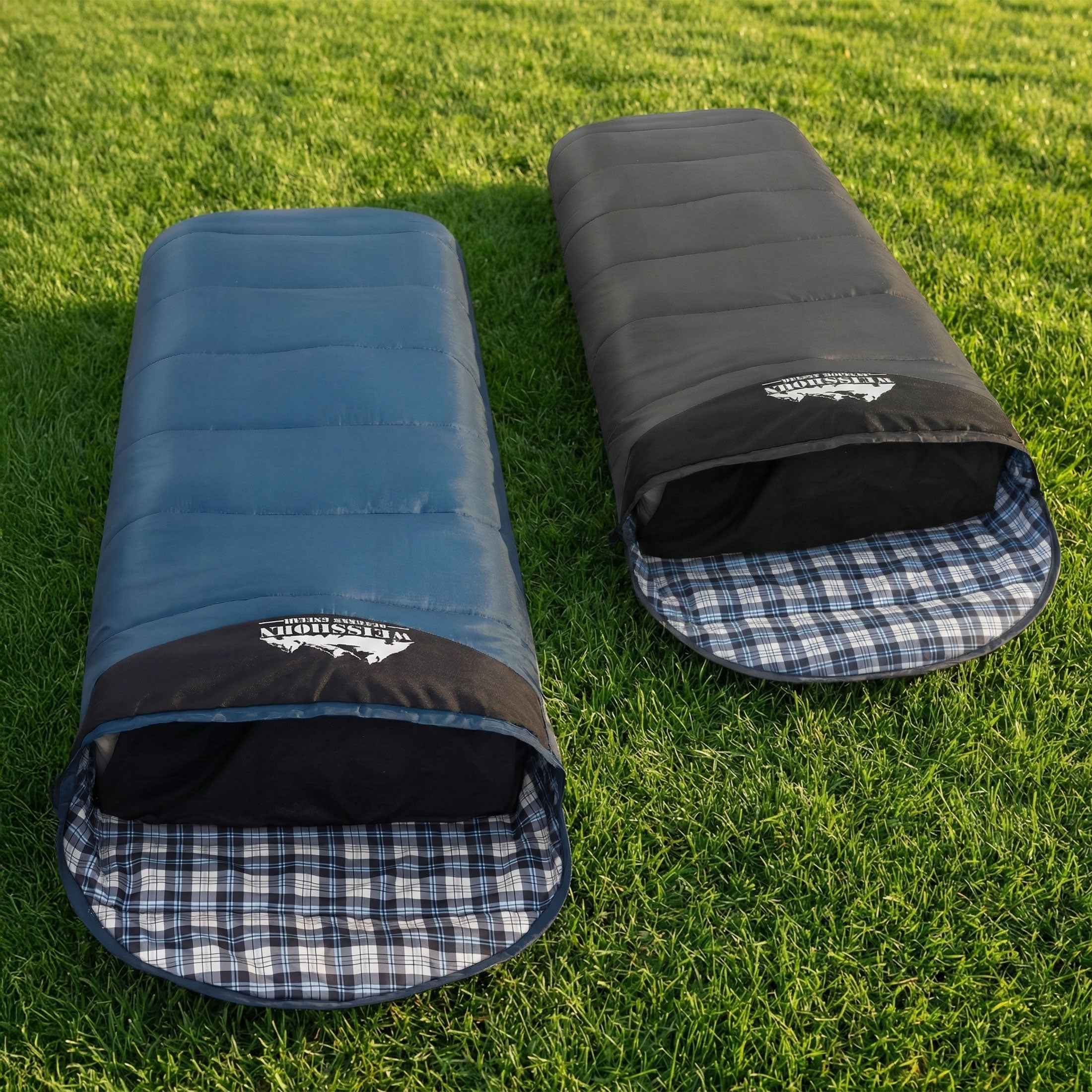 Weisshorn Sleeping Bag Set of 2 Single Thermal Camping Hiking Tent 0℃