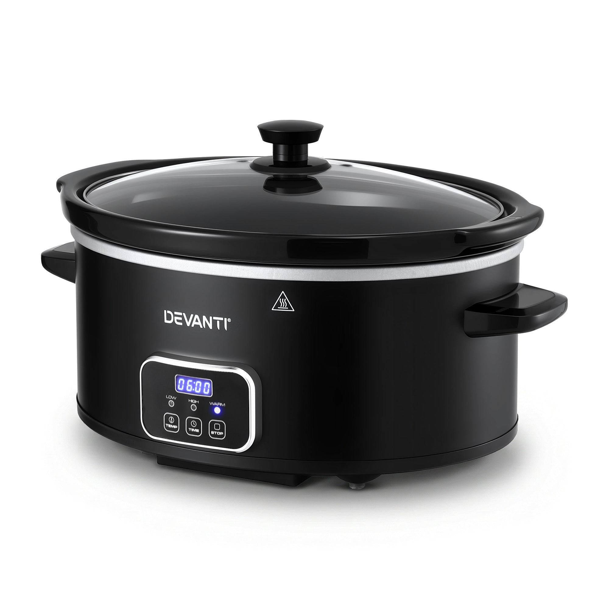 Devanti 5.6L Slow Cooker Electric Multi Cooker with 3 Heat Settings and Keep Warm Function