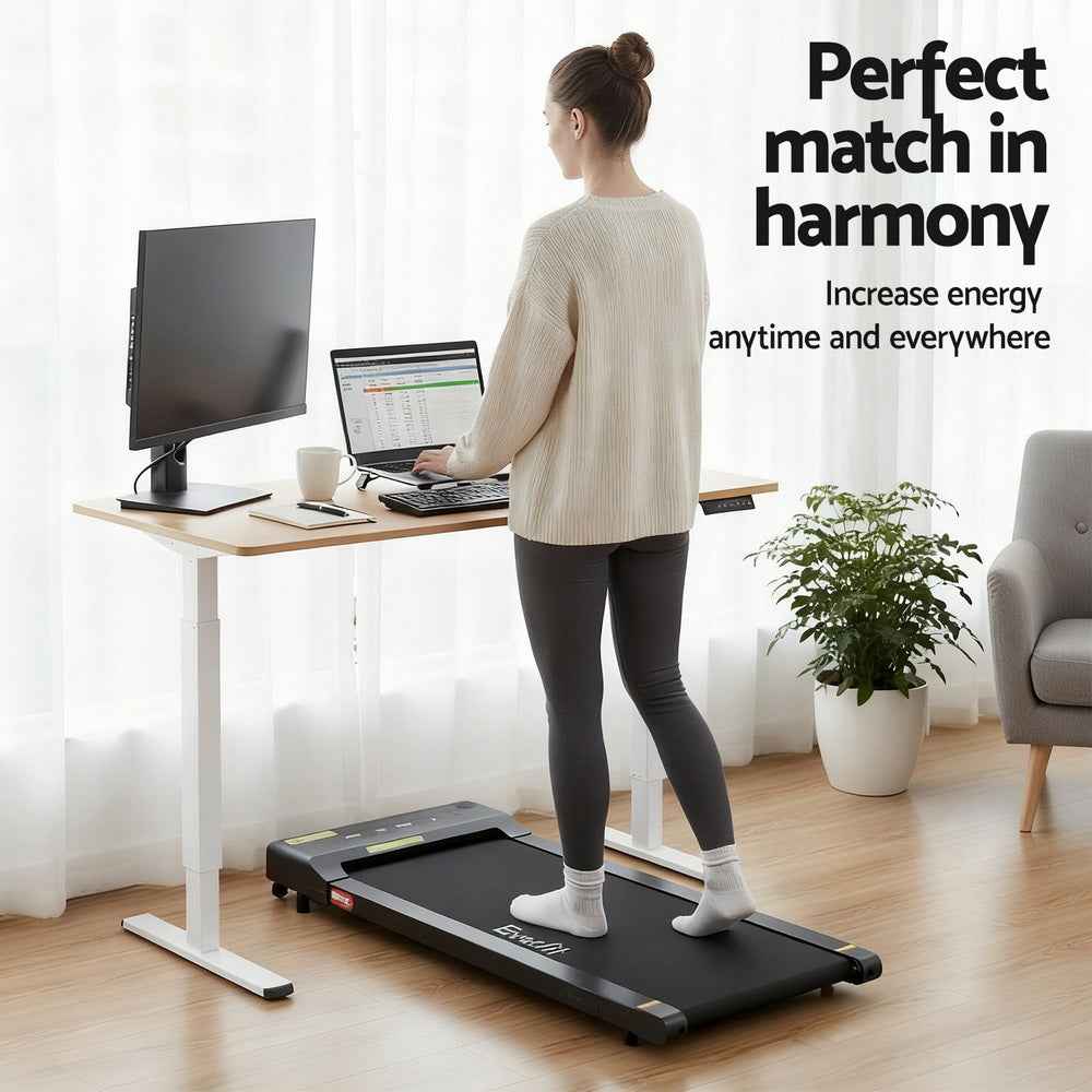 Artiss Electric Treadmill with 140cm Automatic Standing Desk Walking Pad 400mm