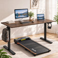 Artiss 140cm Standing Desk Treadmill Motorised Rustic Brown