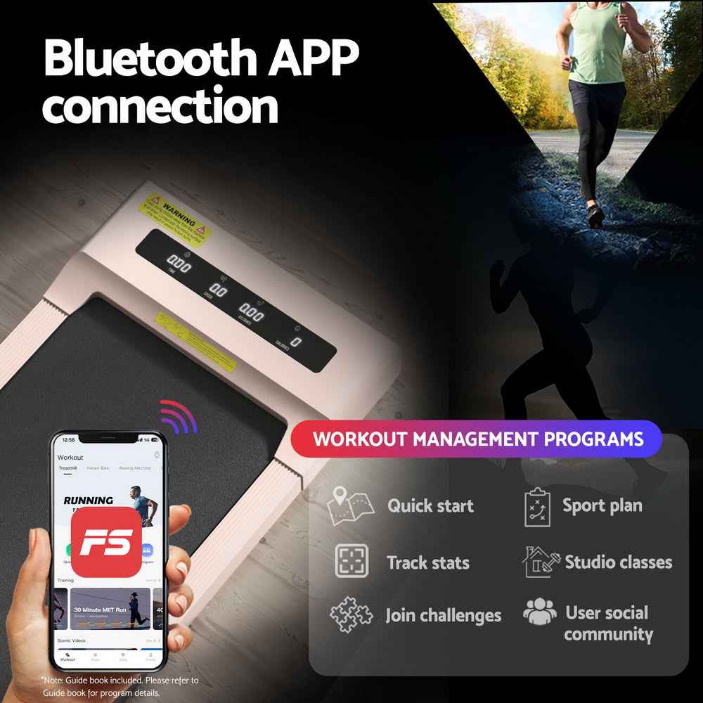 Artiss Electric Treadmill with 120cm Automatic Standing Desk Walking Pad 360mm