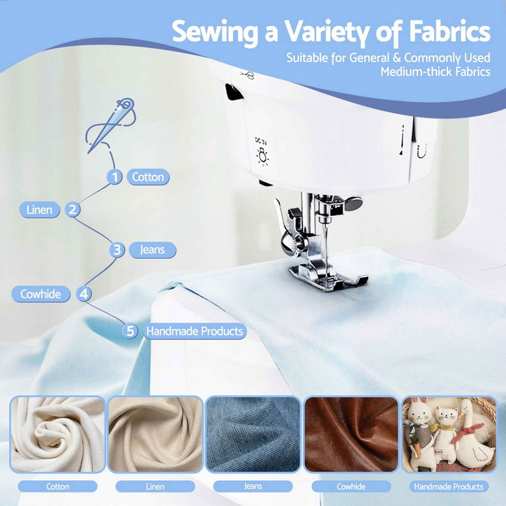 Devanti 39 Stitches Mini Sewing Machine Portable Sewing Machine Kit