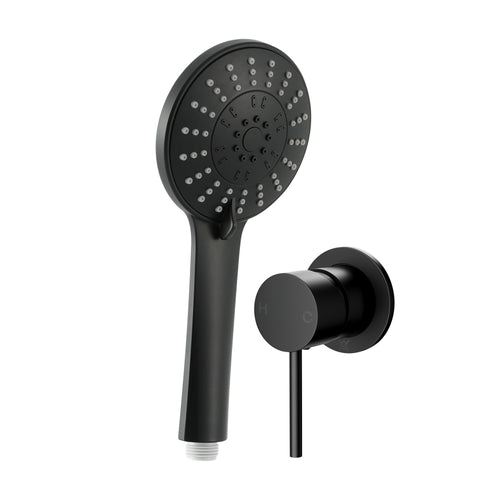 Cefito 4.5" Handheld Shower Head Round with Wall Bathroom Mixer