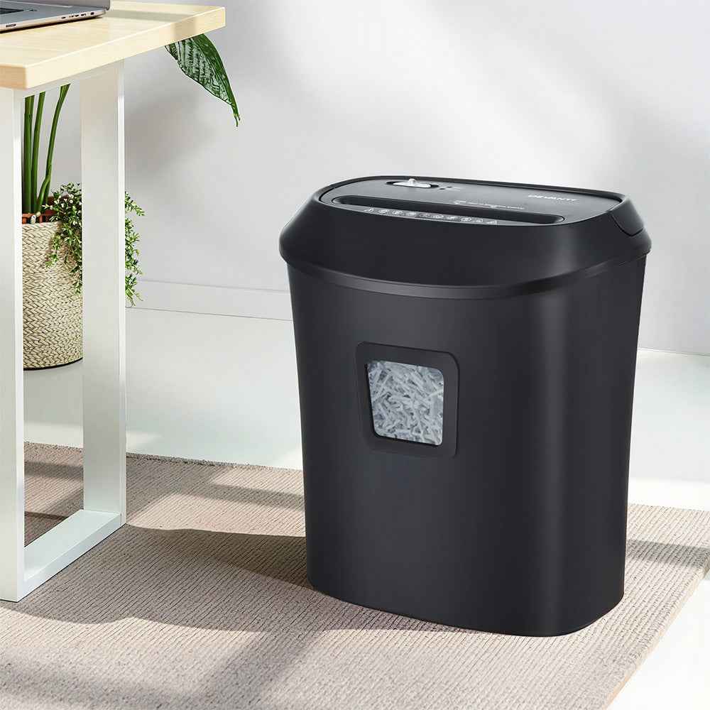 Devanti Electric Paper Shredder for Home Office 10 A4 Paper Sheet Cross-Cut Paper