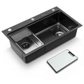 Cefito Kitchen Sink 304 Stainless Steel Bar Sink Millet Grain Water Basin Sink