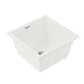 Cefito Kitchen Sink 38x38cm Granite Stone Sink Single Bowl White - YDS.com.au