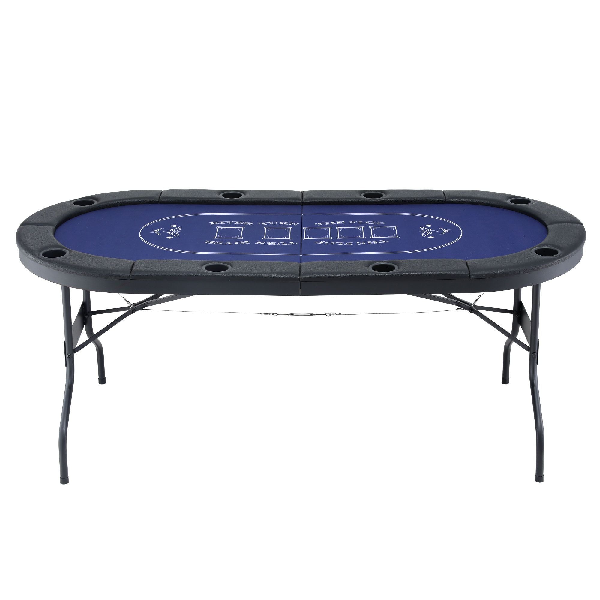 Poker Game Table Folding Poker Table 8 Player 1.8M 8-Player Table Top Cardboard
