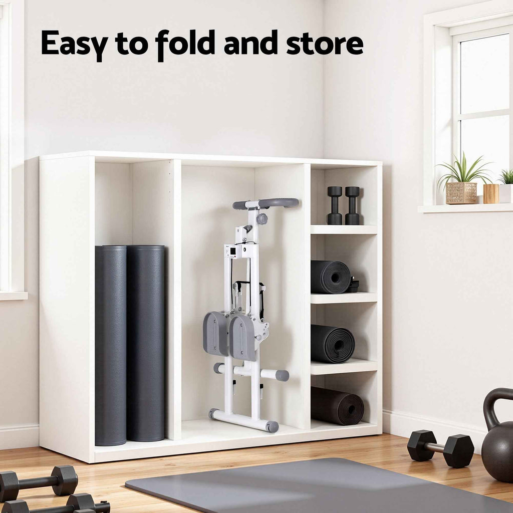 Everfit Step Machine Stair Climber for Home Gym Exercise Foldable LED Display Adjustable Handlebar