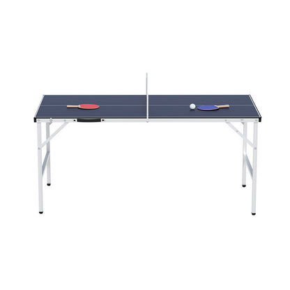 Mesa de ping pong Everfit, mesa de tenis de mesa plegable portátil para uso familiar, juego para el hogar y el interior