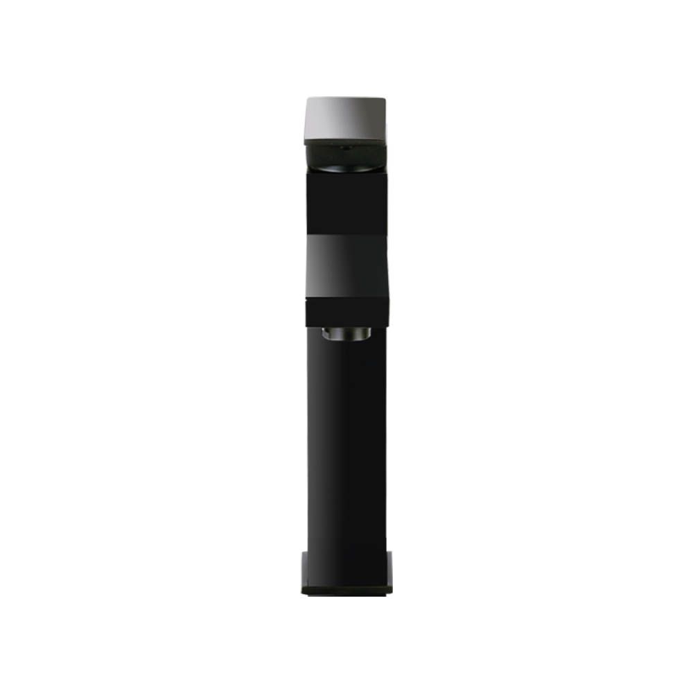 Grifo mezclador para lavabo de baño Cefito, grifo alto cuadrado para tocador, lavadero, negro
