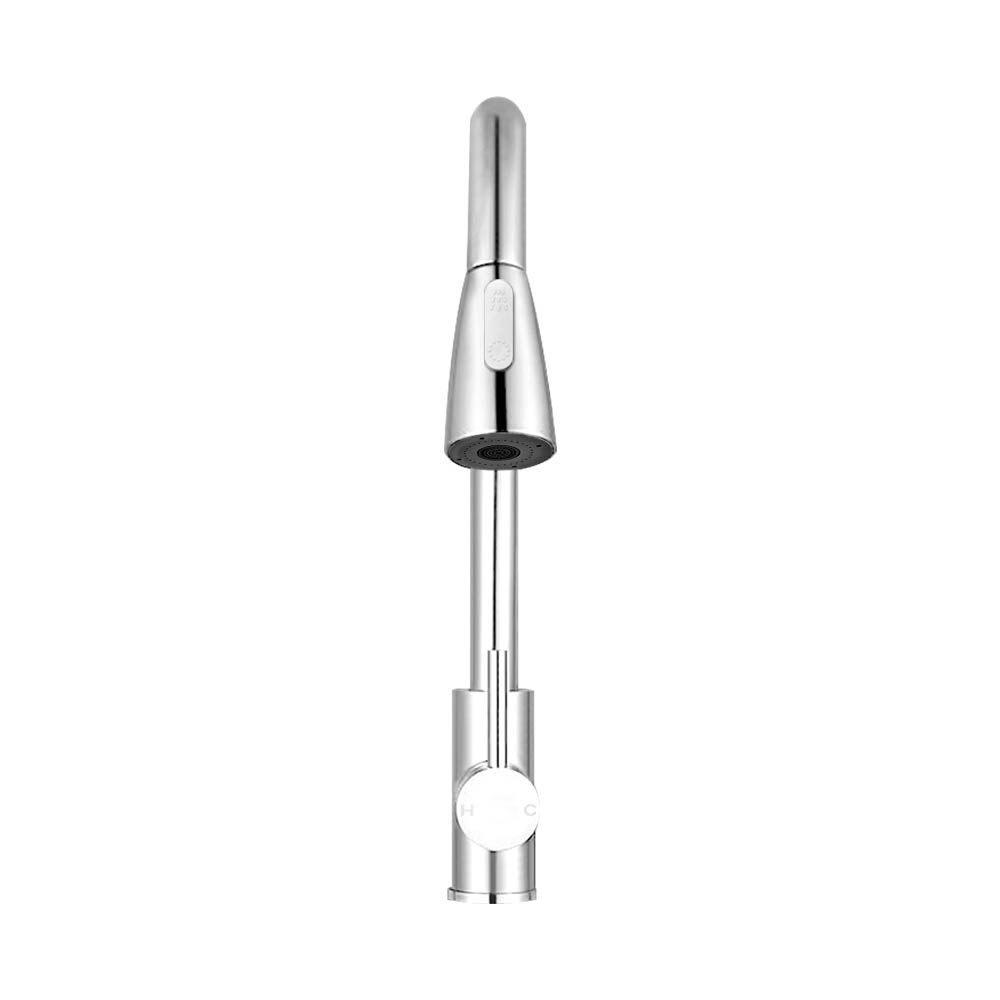 Grifo mezclador de cocina Cefito extraíble de 2 modos, grifo para fregadero, lavabo, lavadero, cromado