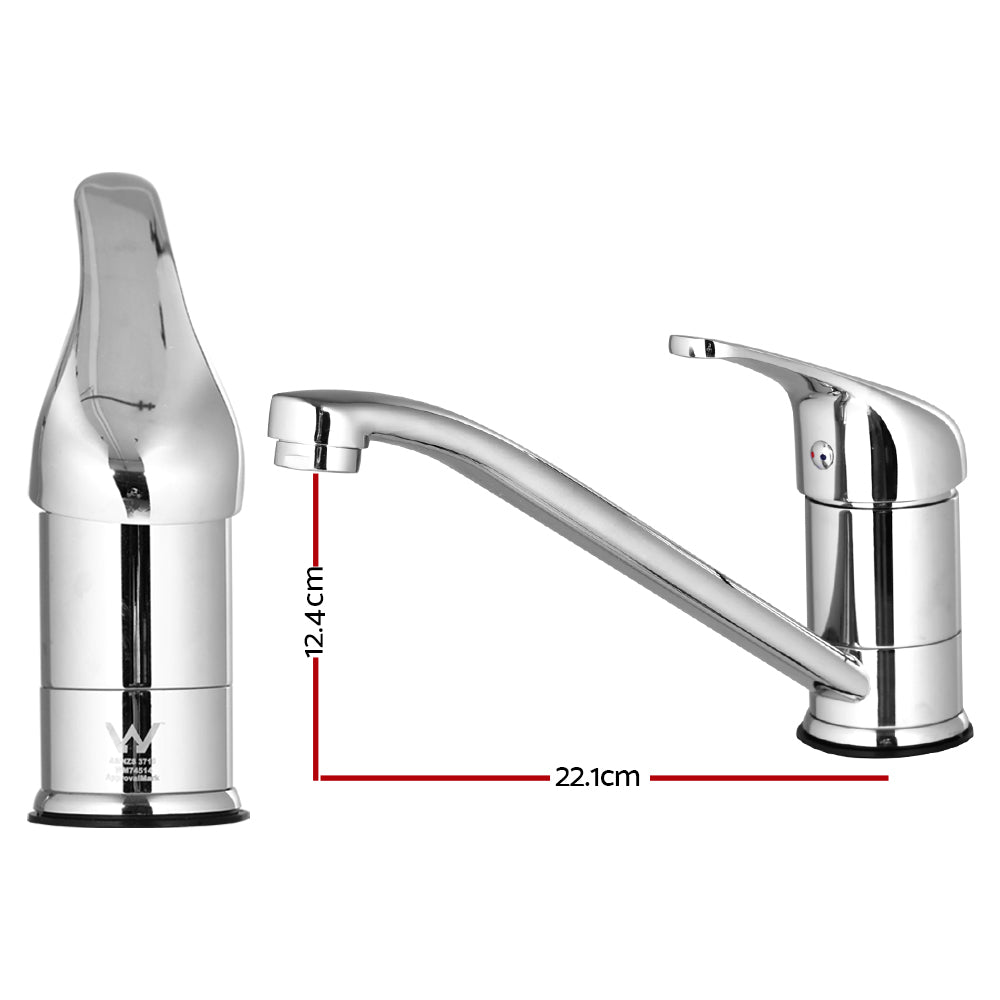 Grifo mezclador de cocina Cefito, grifo mezclador de caño largo para fregadero, lavabo, lavadero, cromado