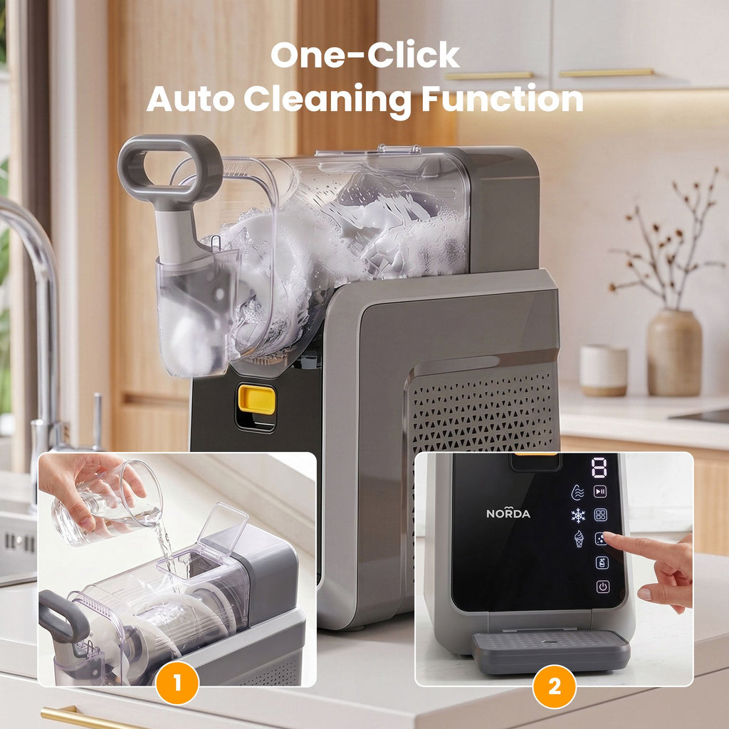 NORDA 2L Slushie Machine Frozen Drink Maker Slushy Ice Cream Maker No Ice Compressor Touchscreen for Home BBQ Party