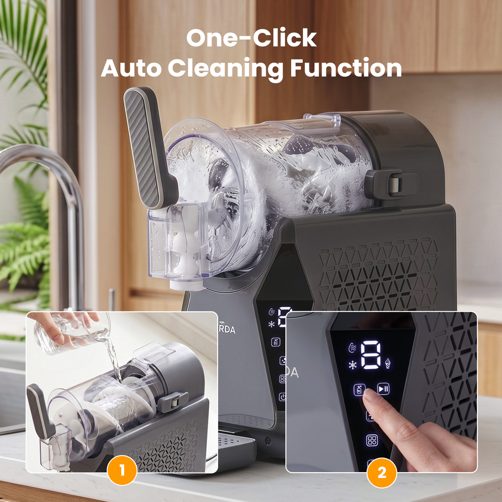 NORDA 1.3L Slushie Machine Frozen Drink Maker Slushy Ice Cream Maker No Ice Compressor Touchscreen for Home BBQ Party