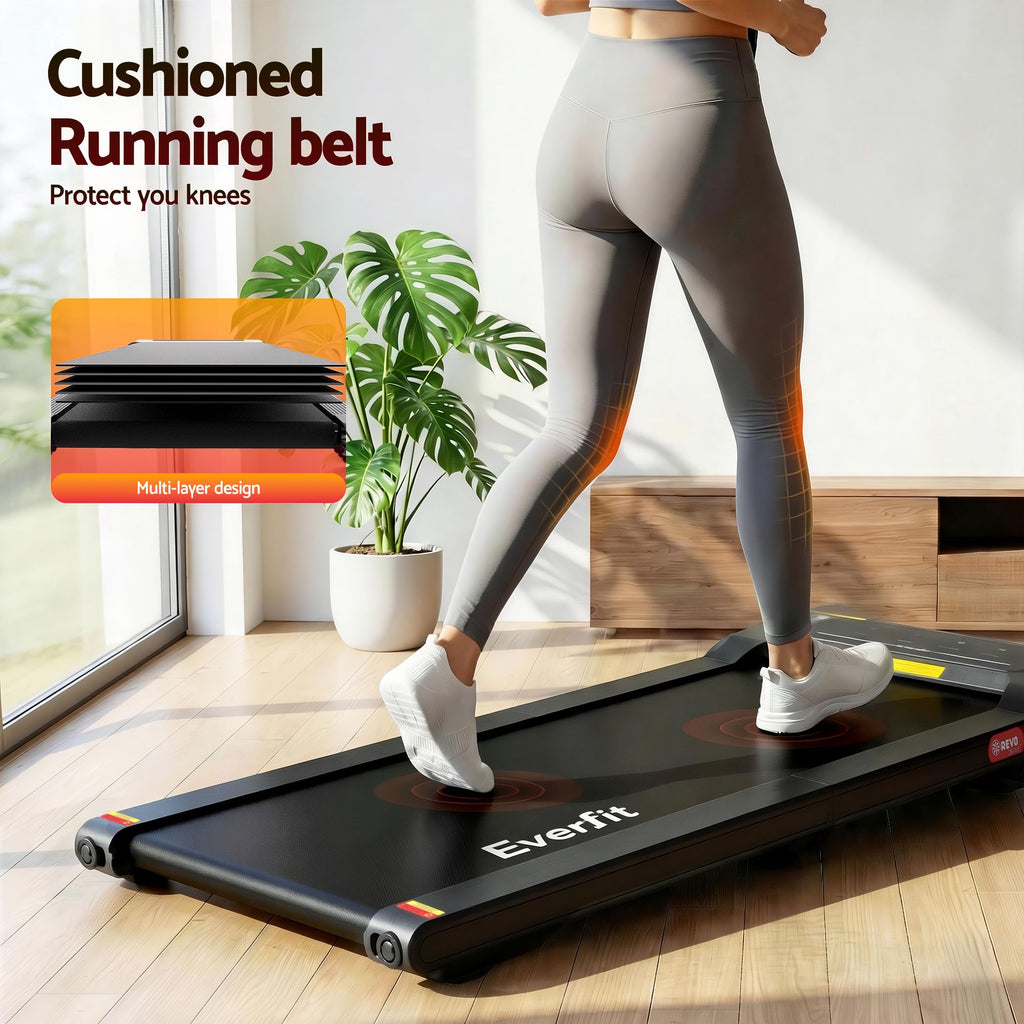 Everfit Walking Pad Treadmill 2 in 1 Foldable Under Desk for Home Gym With 38cm Belt With APP