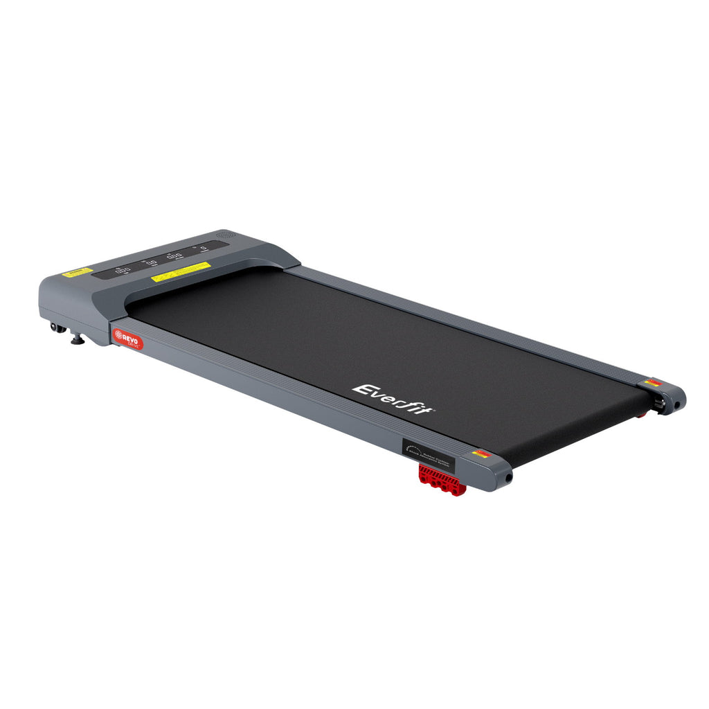 Everfit Treadmill Electric Walking Pad Incline Under Desk Home Gym 380mm Grey
