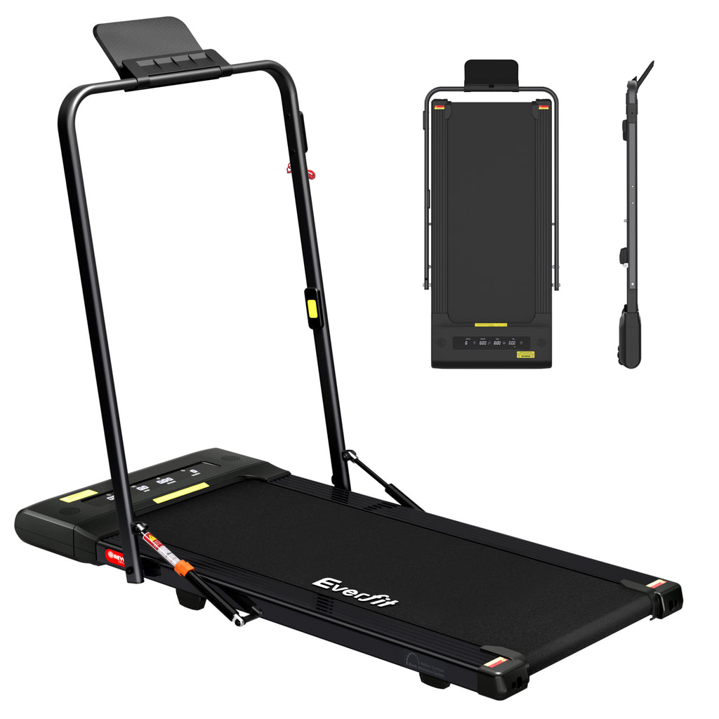 Cinta de correr eléctrica Everfit para caminar debajo del escritorio, gimnasio en casa, fitness, 400 mm, color negro