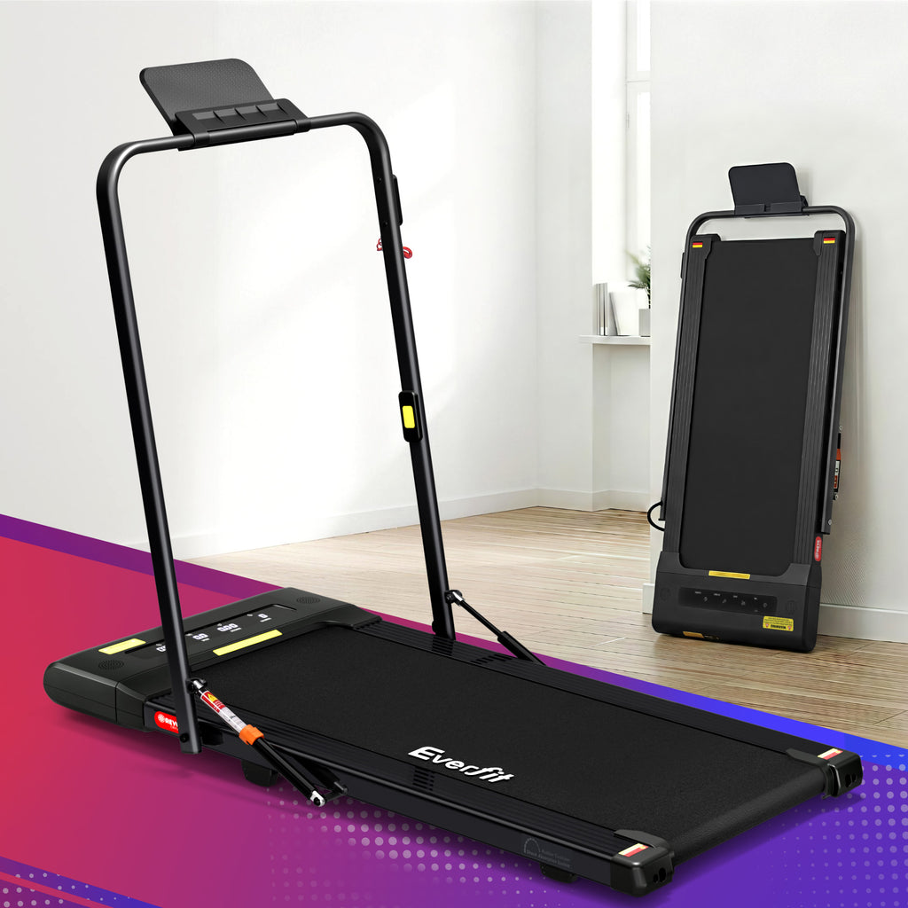 Cinta de correr eléctrica Everfit para caminar debajo del escritorio, gimnasio en casa, fitness, 400 mm, color negro