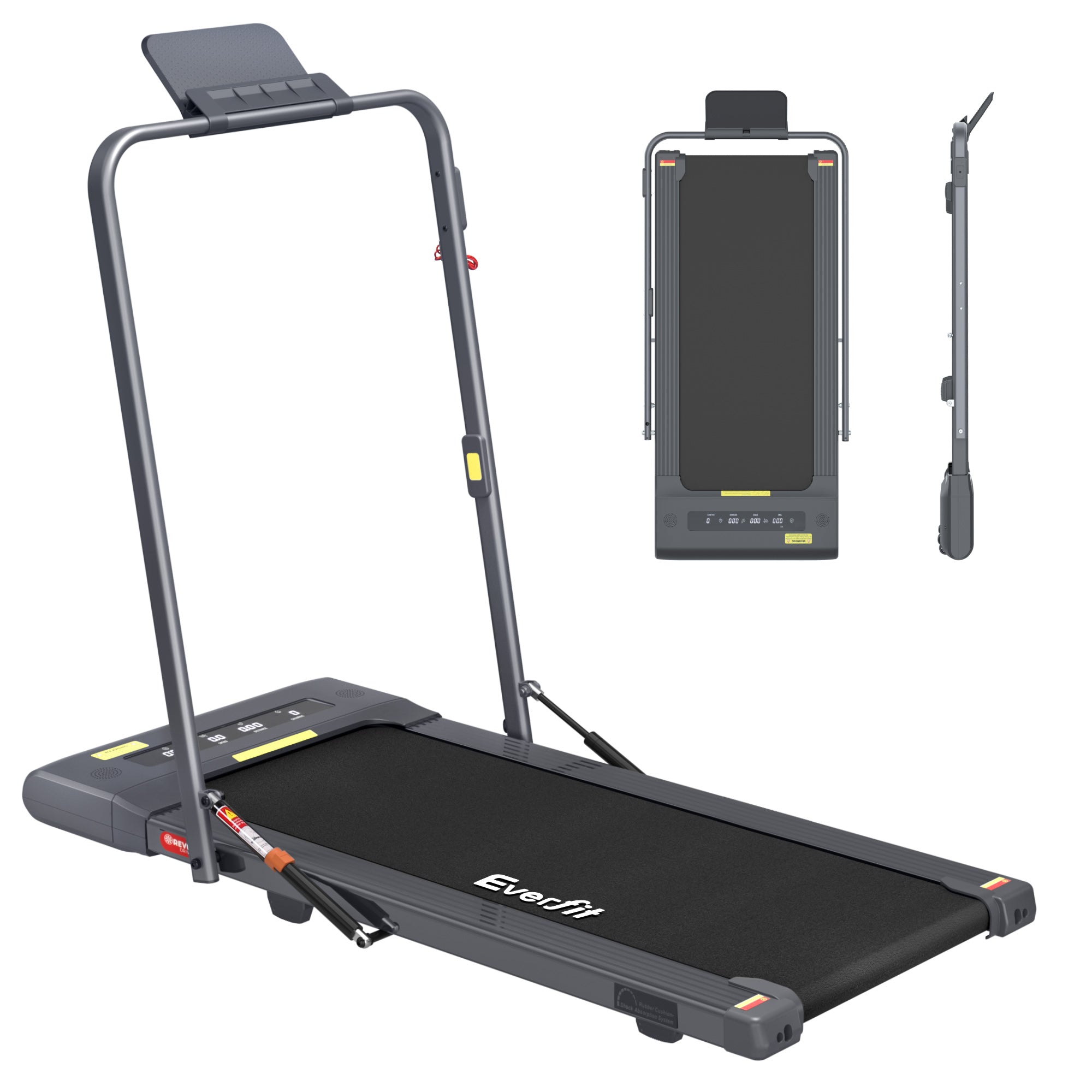 Everfit Treadmill Electric Walking Pad Under Desk Home Gym Fitness 400mm Grey