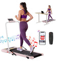 Cinta de correr eléctrica Everfit para debajo del escritorio, para gimnasio en casa, fitness, 400 mm, color rosa