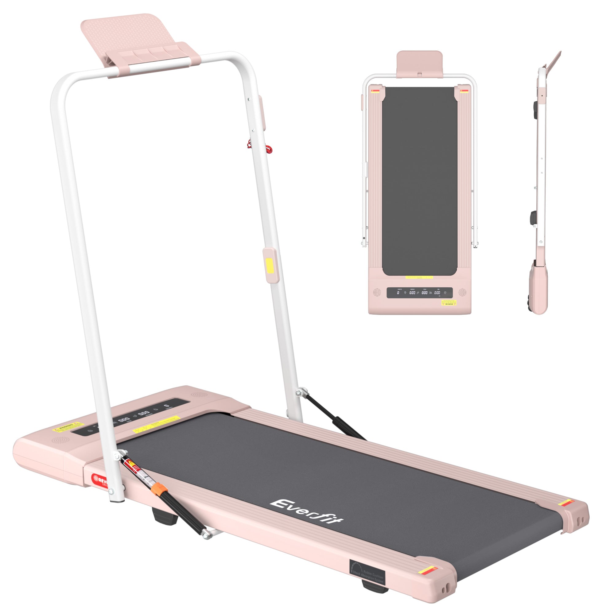 Everfit Treadmill Electric Walking Pad Under Desk Home Gym Fitness 400mm Pink