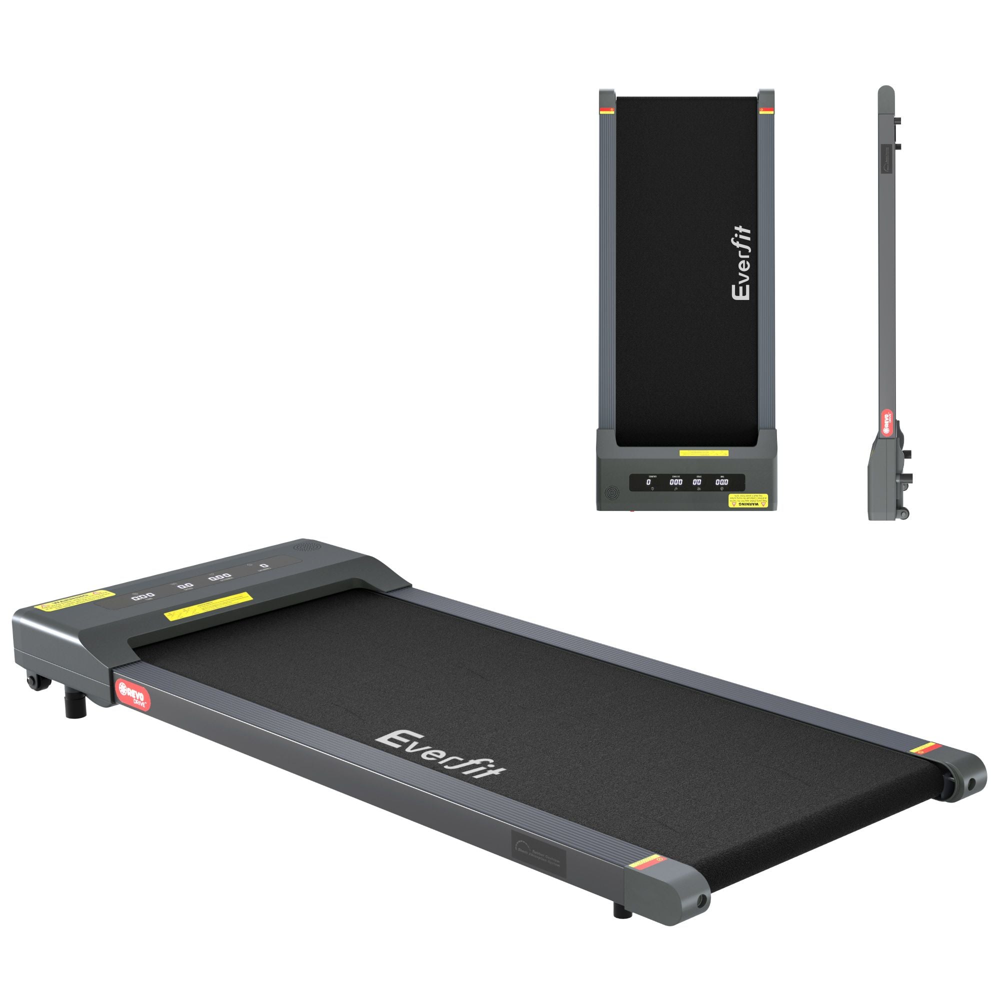 Cinta de correr eléctrica Everfit para debajo del escritorio, para gimnasio en casa, fitness, 400 mm, color gris