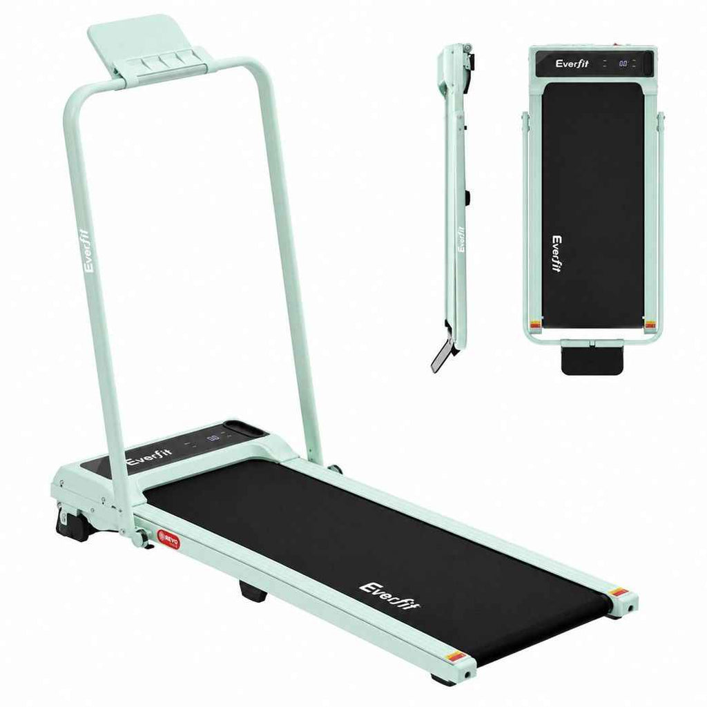 Everfit 3 in 1 Walking Pad Treadmill 12% Incline Foldable Under Desk Treadmills 40cm Belt Green