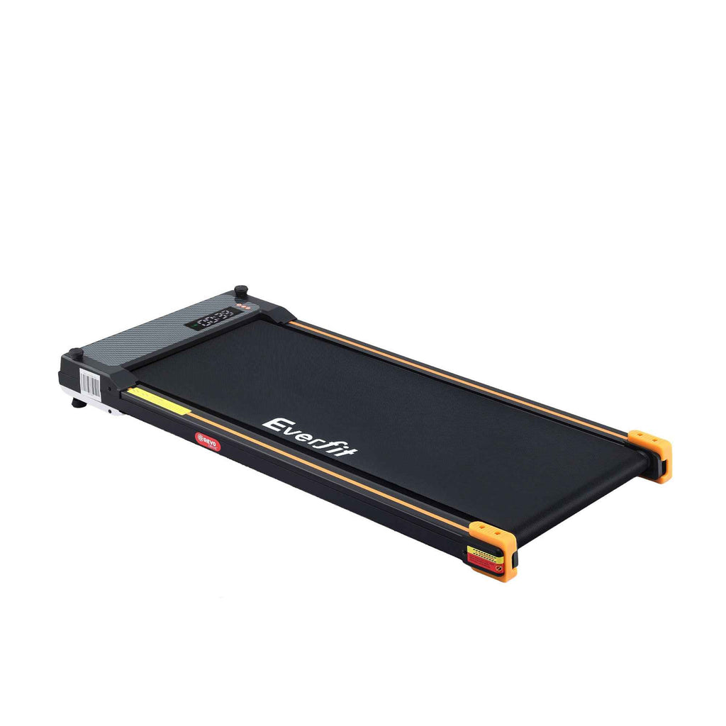 Everfit 2 Side Walking Pad Treadmill with Massage Function Fitness 380mm Black